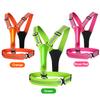 LED Reflective Vest Light Up Running Vest High Visibility Cycling Security Vest with Phone Bag for Outdoor Night Running Walking