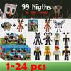24pcs Horror Game 99 Nights In the Forest Blind Box The Deer The Ram The Owl Camper Peripheral Character Figurines and Ornaments