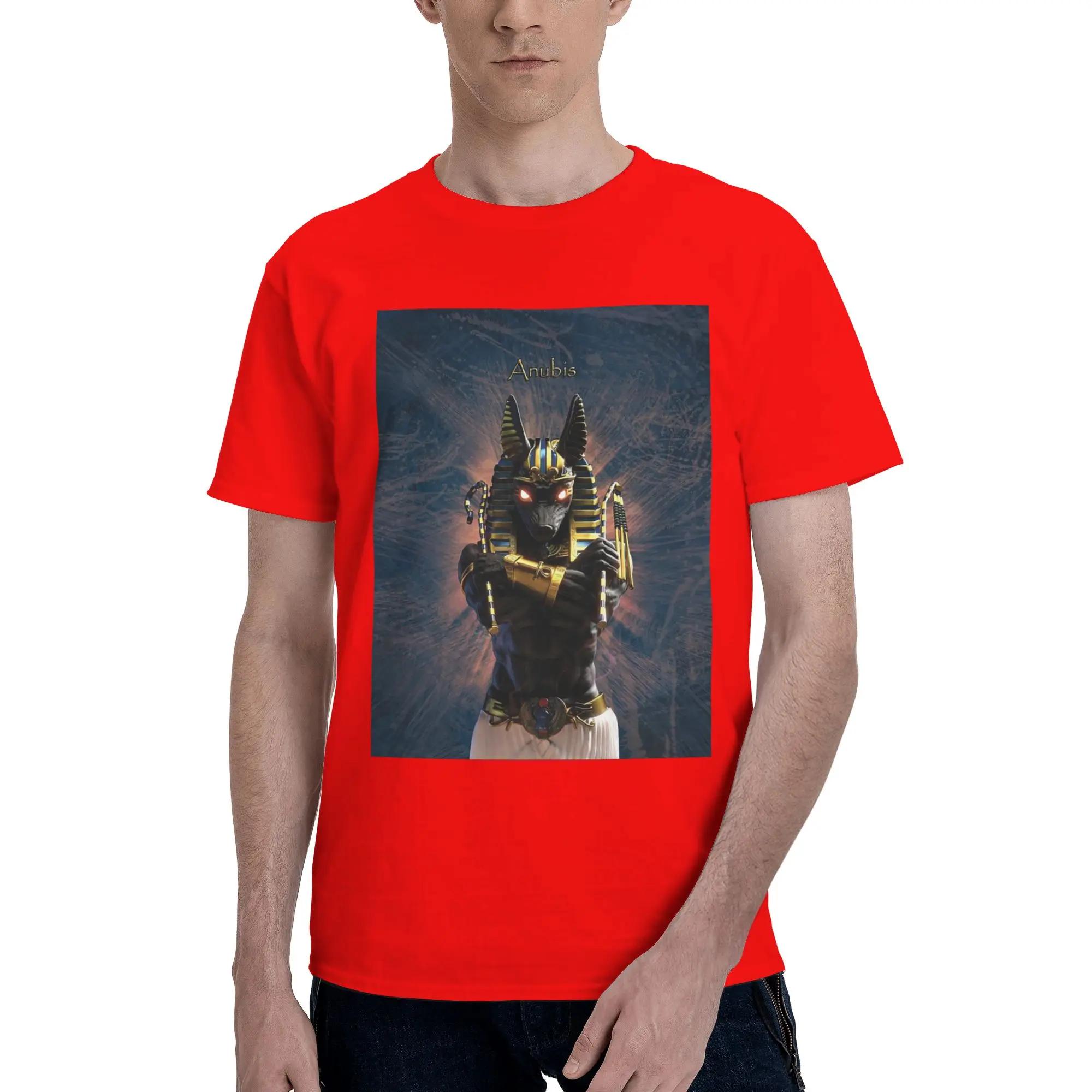 Egyptian God Anubis Art 6 Men TShirt Oversized T Shirts Mens ONeck Cotton Tees Short Summer Male S