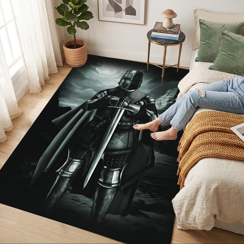 Knightly Silence Living Room Nonslip Area Rug Soft Carpet For Bedroom Game Playroom Sofa Office Home Decor Doormat Christmas Gift C9301907