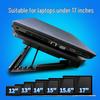N99 Laptop Cooling Base with Adjustable Height for 14-Inch Devices