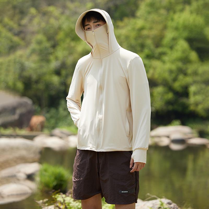 

Унисекс UPF50+ Охлаждающая одежда для защиты от солнца со съемным козырьком для велоспорта на открытом воздухе 3XL