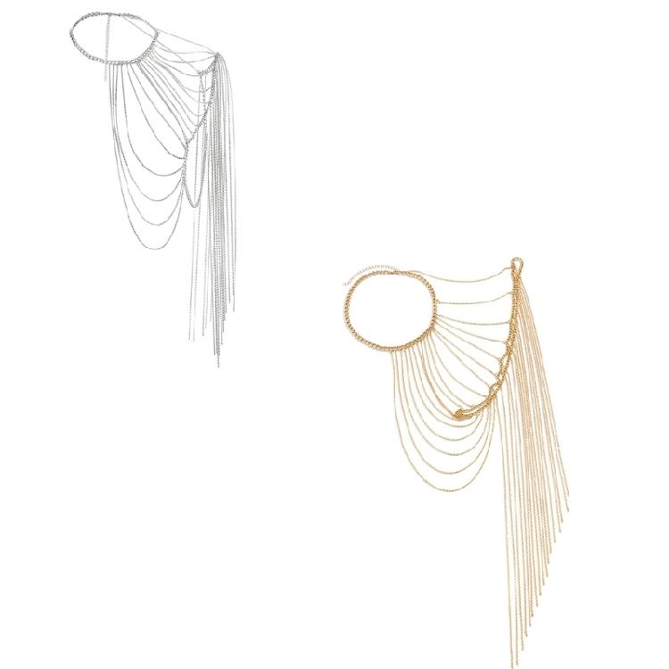 Glänzende Schulterhalskette Kette für Mädchen Schulterkette mit Verlängerungskette