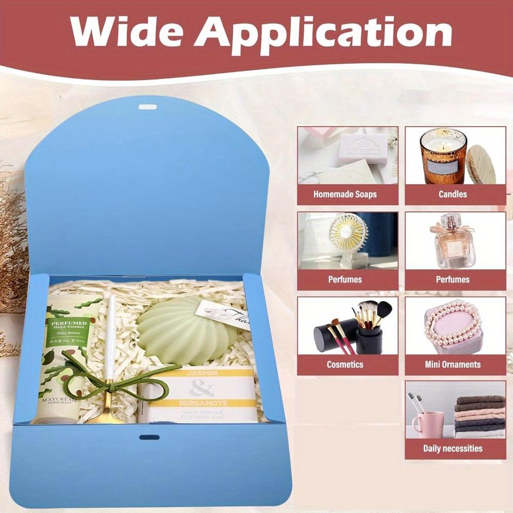 10pcs Gift Boxes with Lids and Ribbon Gift Boxes Blue with Ribbon Bridesmaid Proposal Box Gift Wrap Boxes Party Favors Boxes Storage Box Treat Boxes