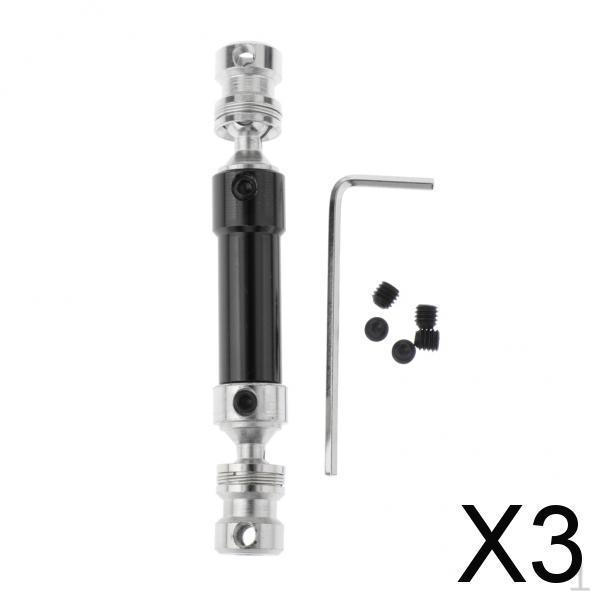 

3x1шт Універсальний задній приводний вал для WL 12428 12423 RC Автозапчастини чорний