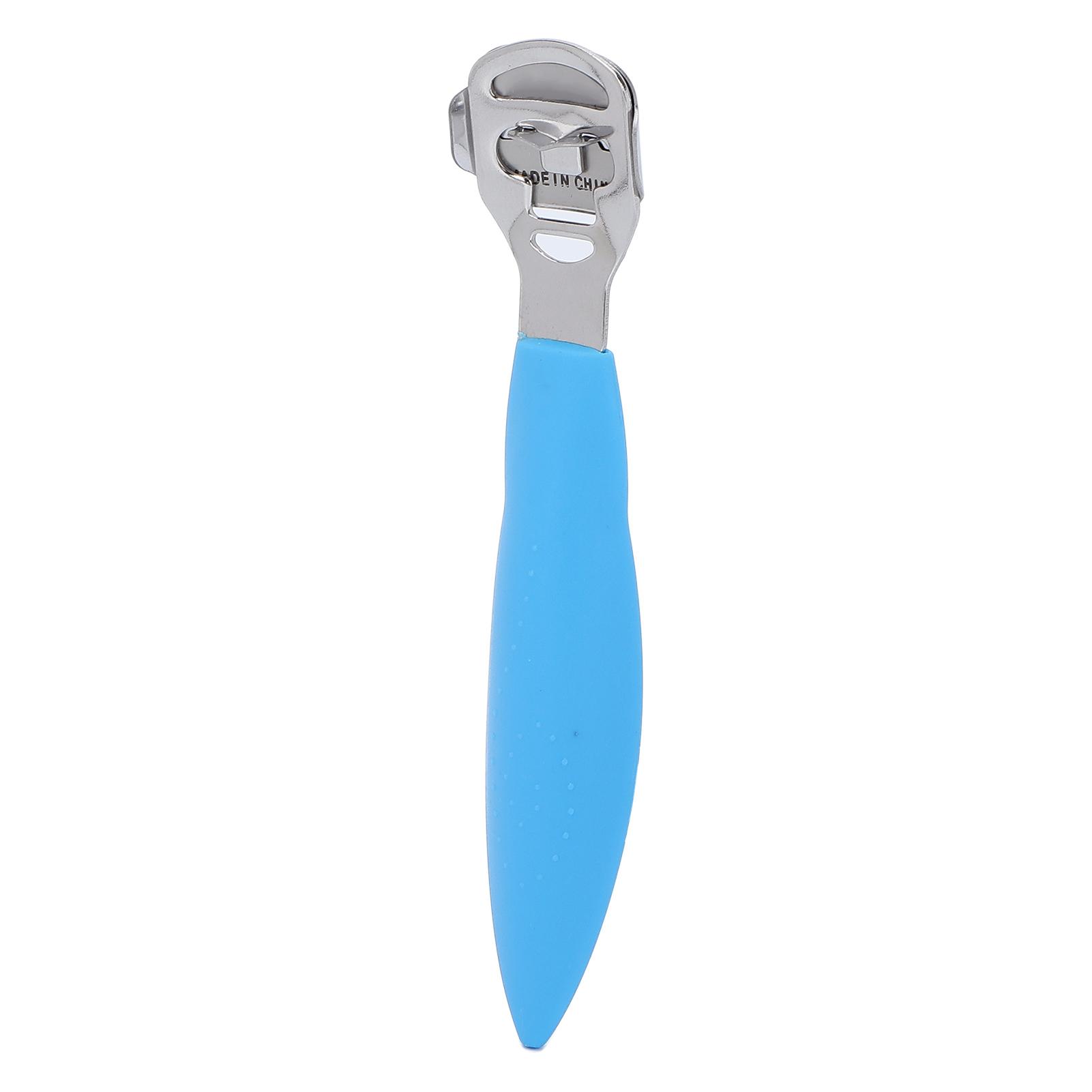 

Бритва для удаления мозолей из нержавеющей стали, строгальный станок для удаления мозолей и педикюра, пилка для ног, синий