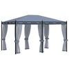 VidaXL Gazebo with Mosquito Net Garden Canopy Patio Reception Tent Outdoor Pavilion Terrace Belvedere 48057