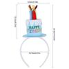 Süße Happy Birthday Kerzenhüte für Kinder Erwachsene Geburtstagsfeier Dekorationen Bunte Kuchenhüte Foto Requisiten Jungen Mädchen Haarspangen