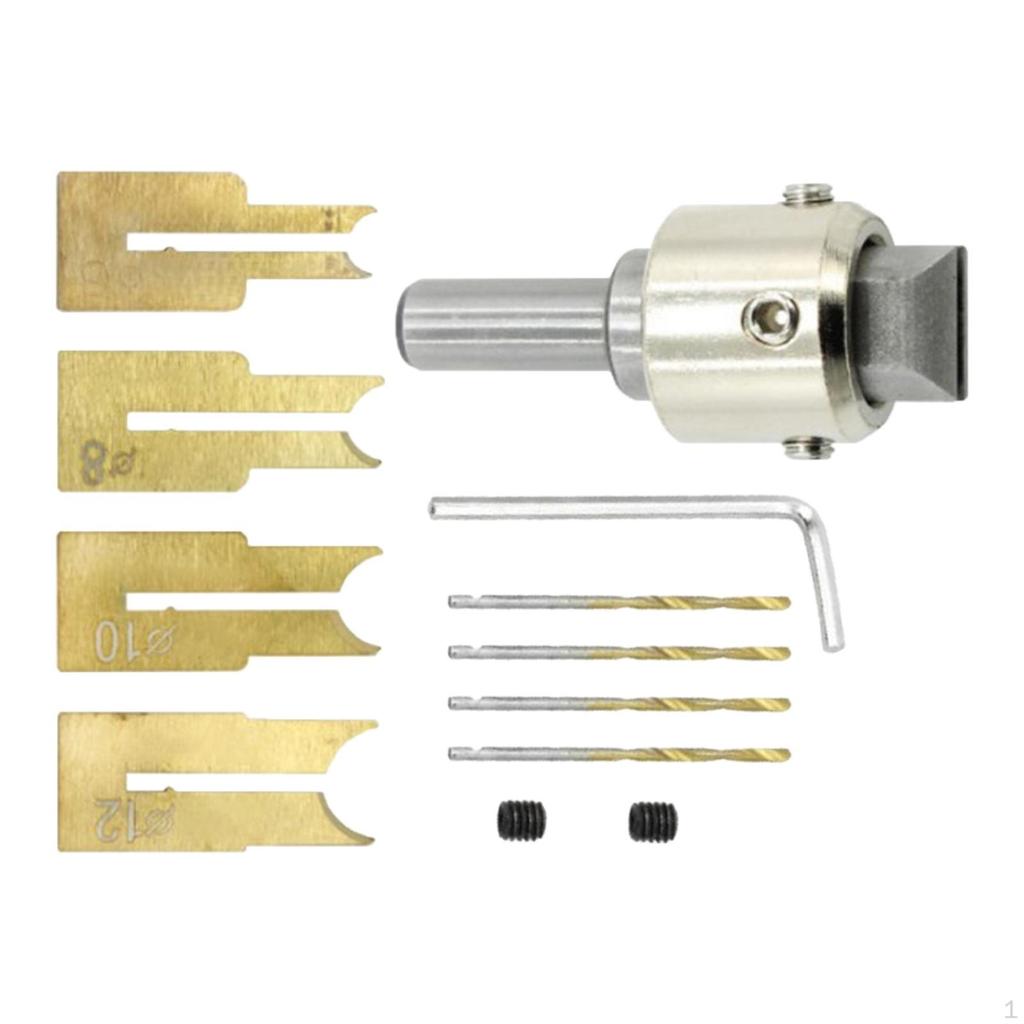 Buy 10 Pieces Wooden Bead Maker Drill Bits Milling Cutter Kit for