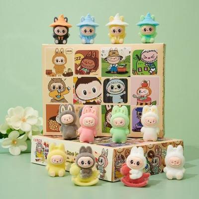 Flocking Blind Box Doll 12 Into The Blind Box Tide Play Macaron Ornament