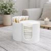 Large Capacity Cotton Swab Box Organizer Save Space Powder Puff Storage Box  Bathroom