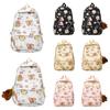 Animal Capybara Backpack Large Capacity Capybara School Bag Portable Capibara Shoulder Bag  Outdoor
