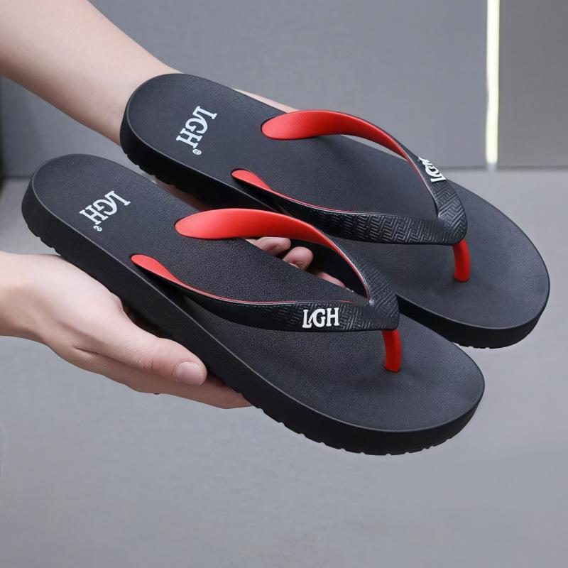 Flip-flops Men's New Men's Summer Indoor Wear-resistant Non-slip Beach Blowing PVC Dragging Men's Slippers