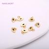 10mm*8.5mm 14K Gold Plating Brass Metal Evil Eye Pendants Black/Blue Color Evil Eye Charms DIY Jewelry Making Accessories