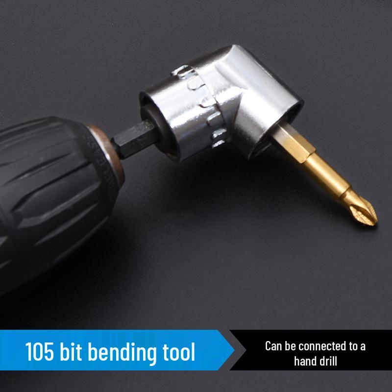 105° Universal Corner Electric Screwdriver Extension Rod with Soft Shaft