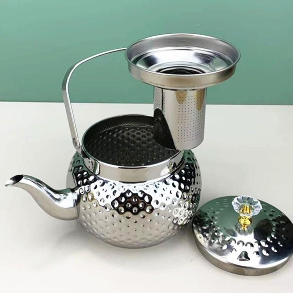 1000/1500/2000 ML Hammered Tea Kettle Thickened Loose Leaf Teapot Filtering Teapot  Restaurant