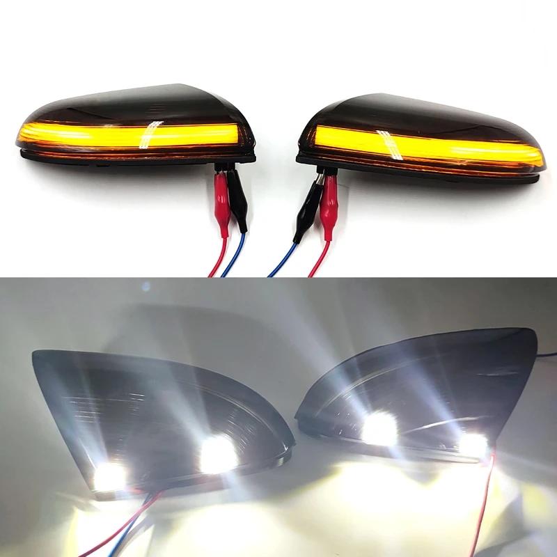 2PCS LED Side Mirror Turn Signal Puddle Light for Dodge Ram 1500 2500 2009-2018