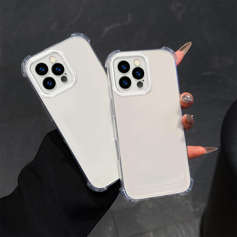 Luxusní nárazuvzdorné průhledné měkké pouzdro pro iPhone 16 13 15 Pro Max Samsung S25 S23 Ultra A35 A16 A54 Redmi 13C Note 12 Pro Moto G52 Bumper Cover