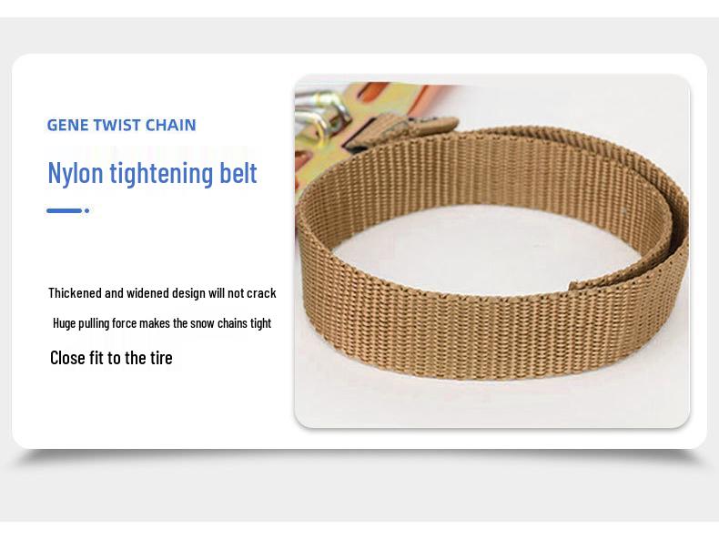 Universal Anti-Skid Tire Chains for Sedans, SUVs, Off-Road Vehicles, and Pickup Trucks