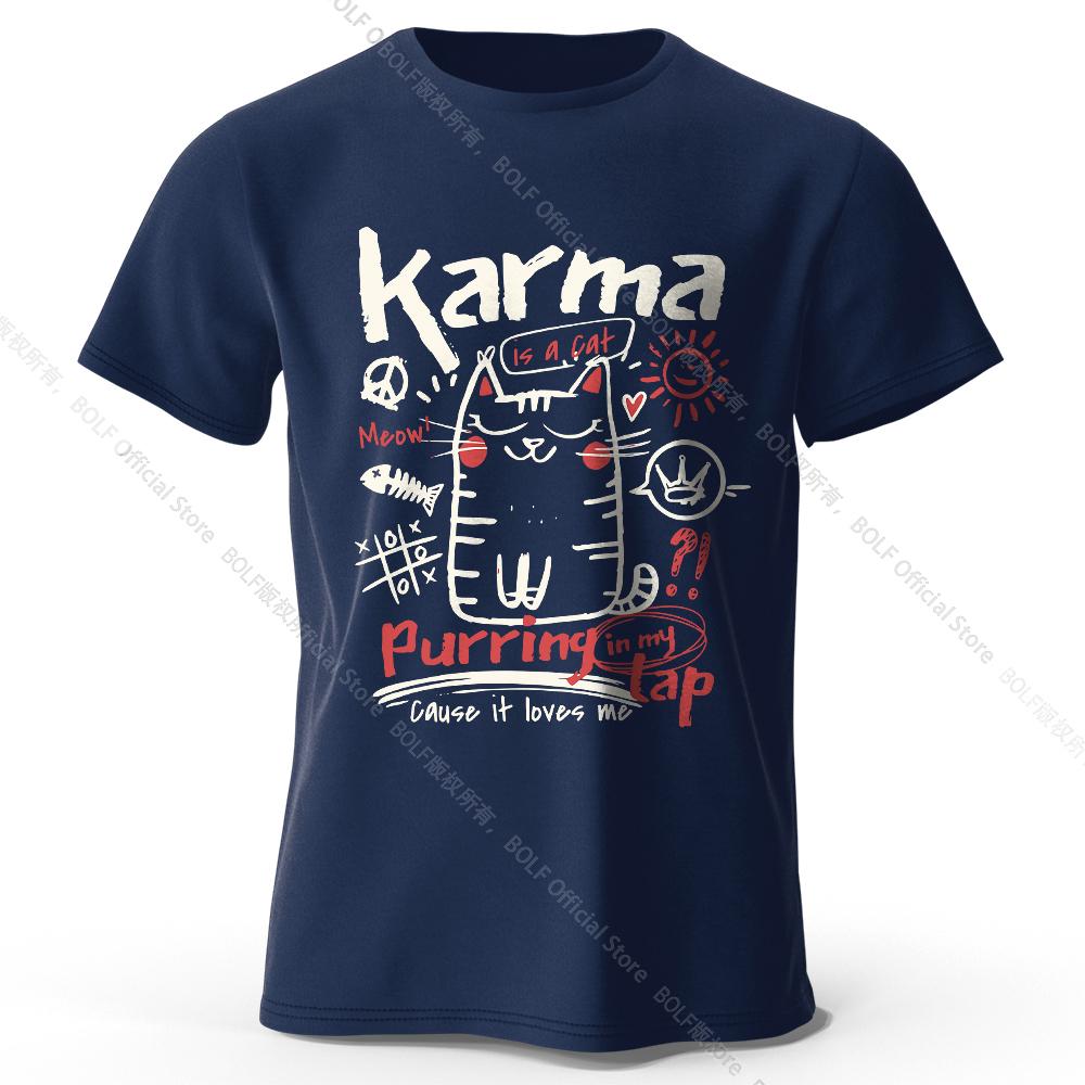

Unisex Japanese Cat T-Shirt 100% Organic Cotton Relaxed Fit Hand-painted KittenGraphic Tee for Adults Kawaii Style Mens T Shirts 4XL
