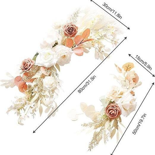 Artificial Flowers, Artificial Flowers, Rose Rows, Wedding Arches, Flowers, Flowers, Mirrors, Front Flowers, Door Decorations