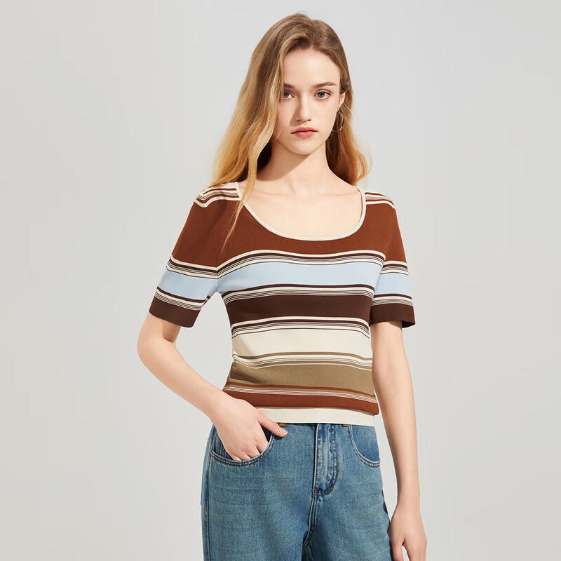 Women's Versatile Short-Sleeve Knit Top