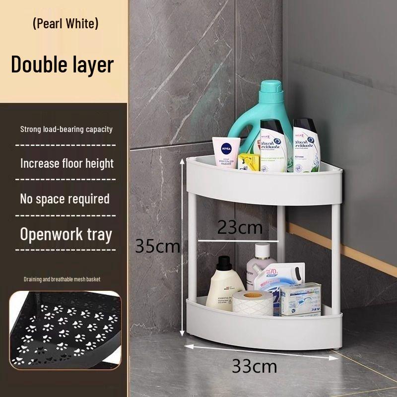 Corner Bathroom Multi-Layer Storage Shelf