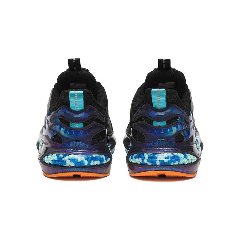 Anta Soft Comfortable Non-Slip Durable Mid-Top Running Shoes Kids sneaker Black Blue 312245552-4