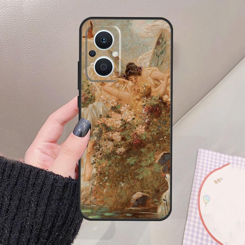 Renaissance Art Painting Funda For OPPO Reno 12 14 13 11 10 Pro 11F 12F 13F 14F 7 8 Lite OPPO Find X6 X5 X8 X9 Pro Case
