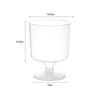 20pcs Plastic Disposable Goblet Hard Cupcake Cup Party Supplies Disposable Dessert Cup  Party