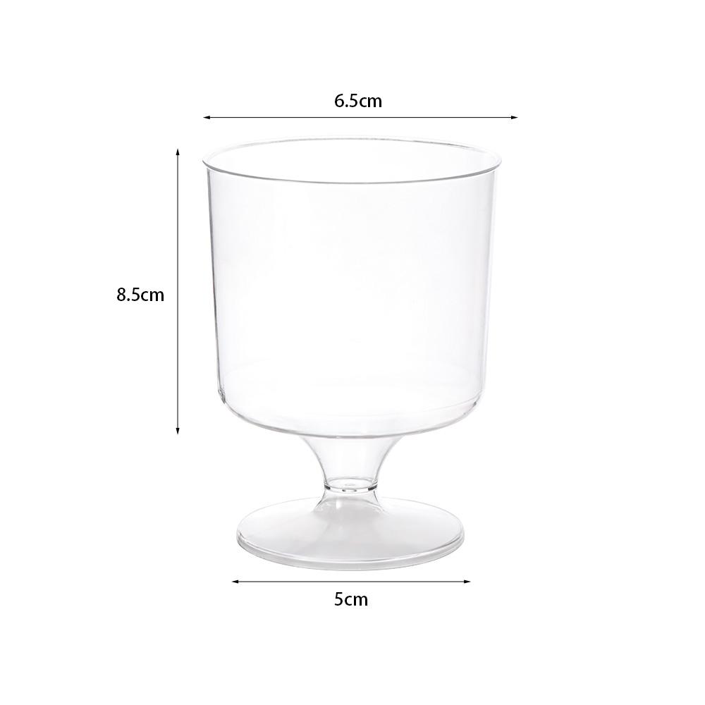 20pcs Plastic Disposable Goblet Hard Cupcake Cup Party Supplies Disposable Dessert Cup Party