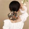 Französisches Twin Dream Chiffon Schleifen Stirnband × Samt Haargummi Geschenkbox | Vintage Blumen Spitzen Accessoires für Hochzeiten bis zur alltäglichen Eleganz-Aufwertung
