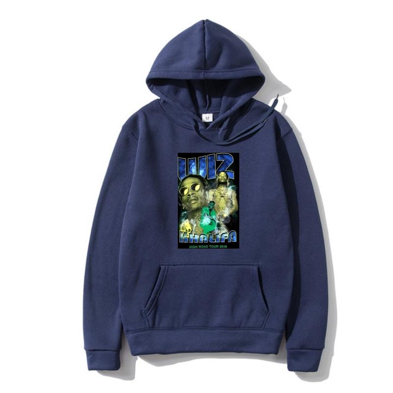

Wiz Khalifa The High Road Summer Tour 2022 Верхняя одежда SZ M Красочная флисовая толстовка с капюшоном