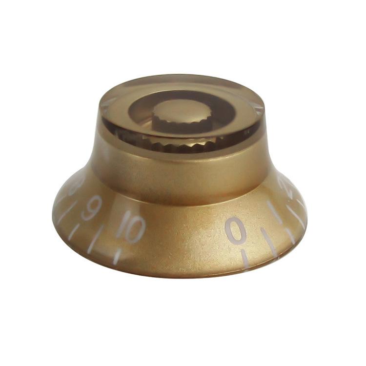 Ensemble de boutons transparents EPI Bass Volume et Tone Flying Saucer pour Guitares