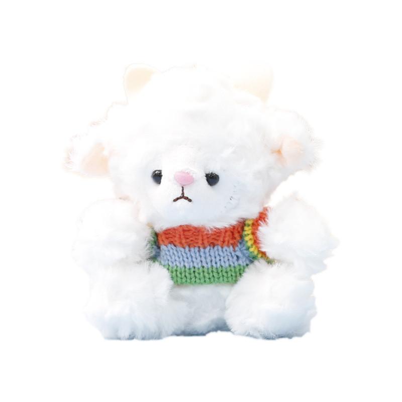 Chaveiro de Pelúcia de Ovelha de Suéter com Pelo Curto Macio Para Decoração de Bolsa de Meninas e Presente