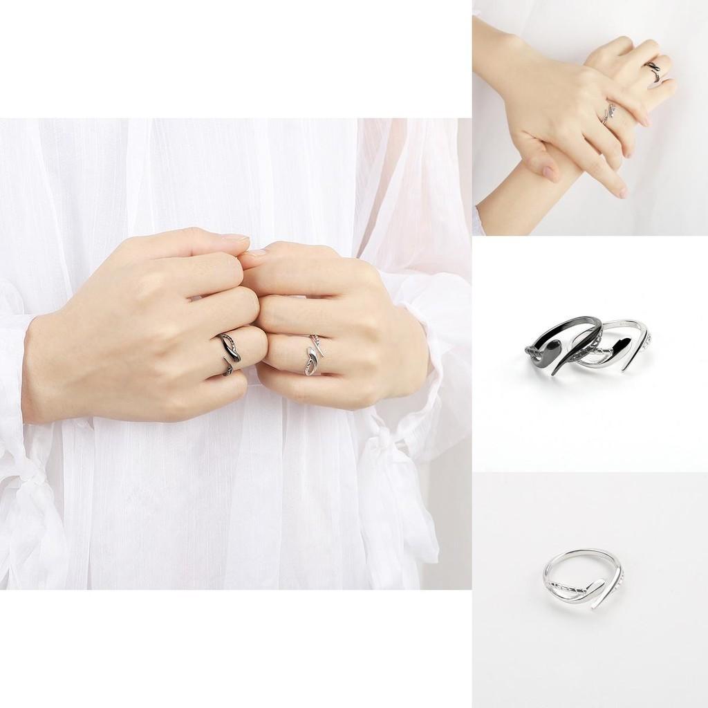 925 Premium Quality Silver Rope Snake Rings For Couples With Unique Adjustable Design