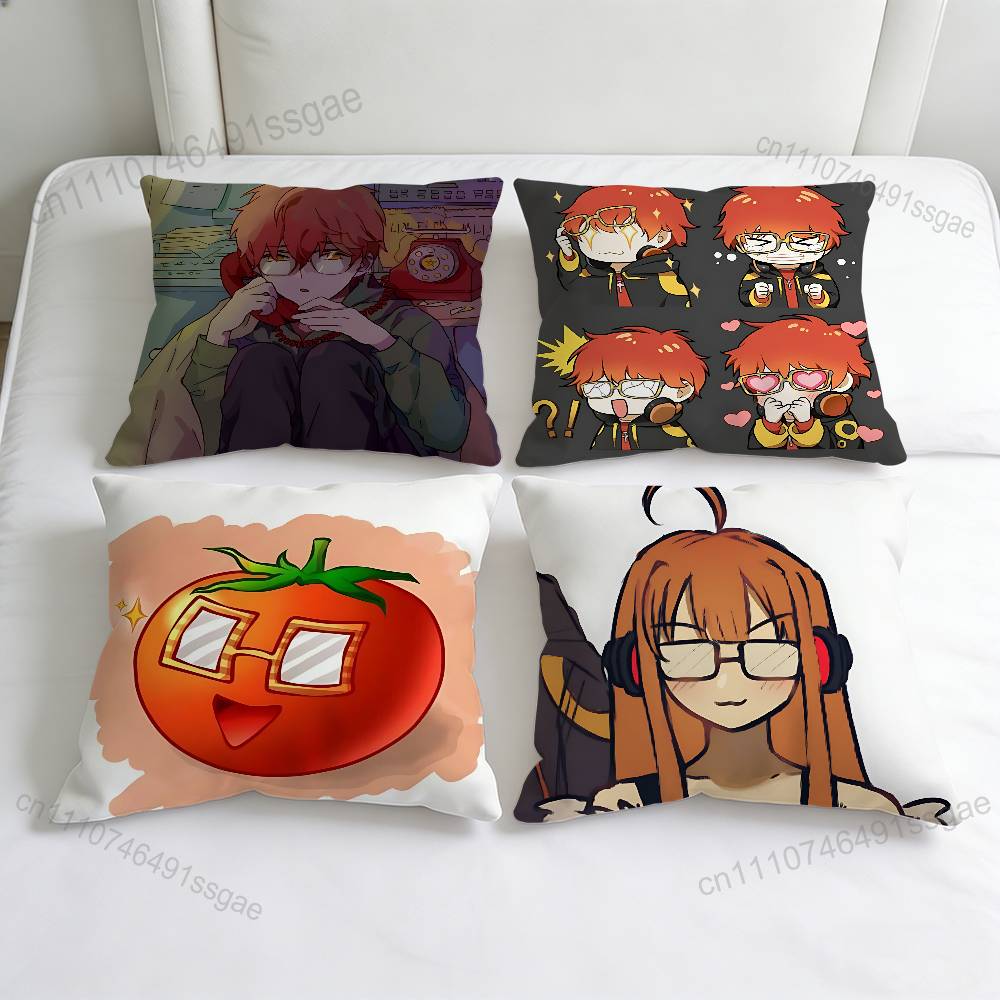 Mystic Messenger Luciel Square Pillow Case Soft Decorative Throw Pillow Cover for Home Sofa Bed