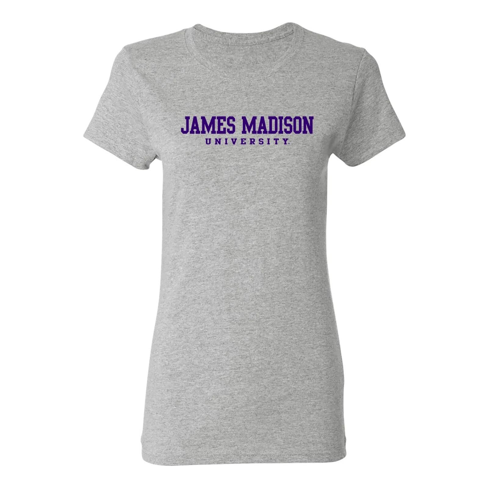 James Madison Basic Block Womens T-Shirt - Sport Grey M