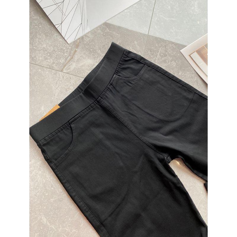 

Леггинсы для женщин с высокой талией, верхняя одежда, брюки до щиколотки, облегающие джинсы, эластичная талия, брюки-карандаш, эластичные, облегающие, свободные, мягкие брюки, брюки больших размеров Black ankle-length pants L