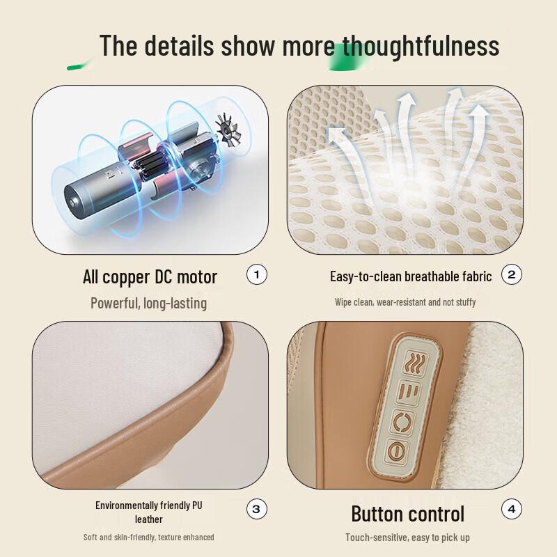 Bear Neck and Waist Kneading Massage Cushion