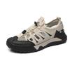 Summer New Men's Outdoor Sports Creek Shoes Dry and Breathable Large Hole Mesh Shoes Hollow Shoes Mesh Lightweight Men's Shoes