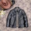 Chinese Size Genuine Tanned Sheepskin Men Leather Jacket Autumn Real Leather Coat Autumn