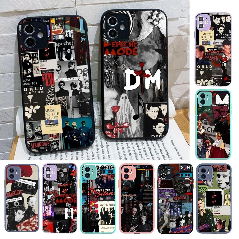 D-depeche M-mode Band Phone Case For iPhone 14 X XR XS 7 8 Plus 11 12 13 Pro MAX 13mini Matte Shockproof Case