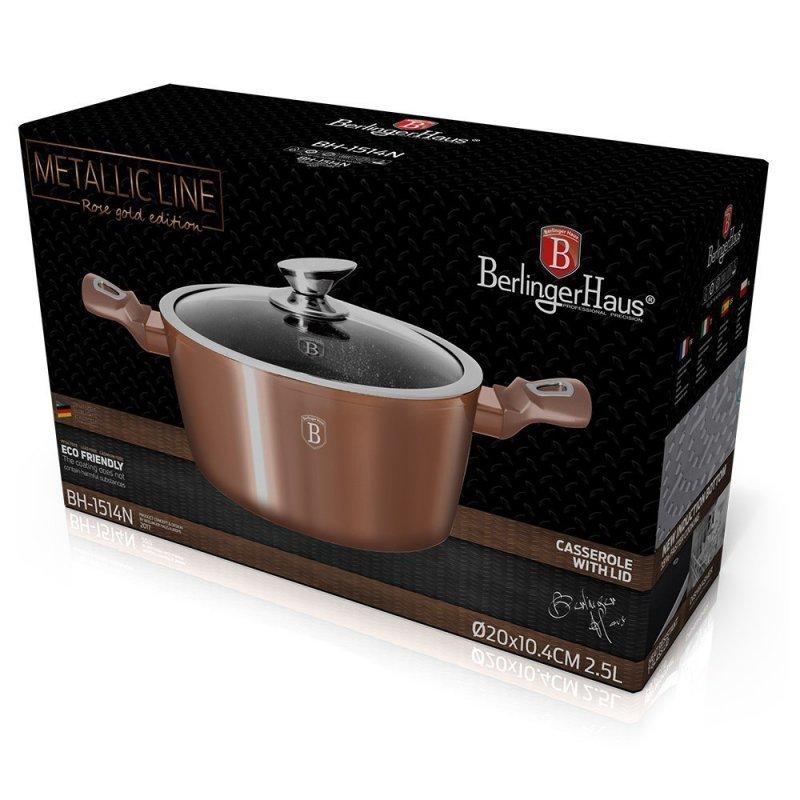 Garnek Granitowy 28Cm Berlinger Haus Rose Gold Bh-1516