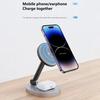 Magnetic Wireless Charger Stand Pad 3 In 1 For Magsafe iPhone 16 15 14 13 12 Pro Max Apple Watch Airpods Fast Charging Station