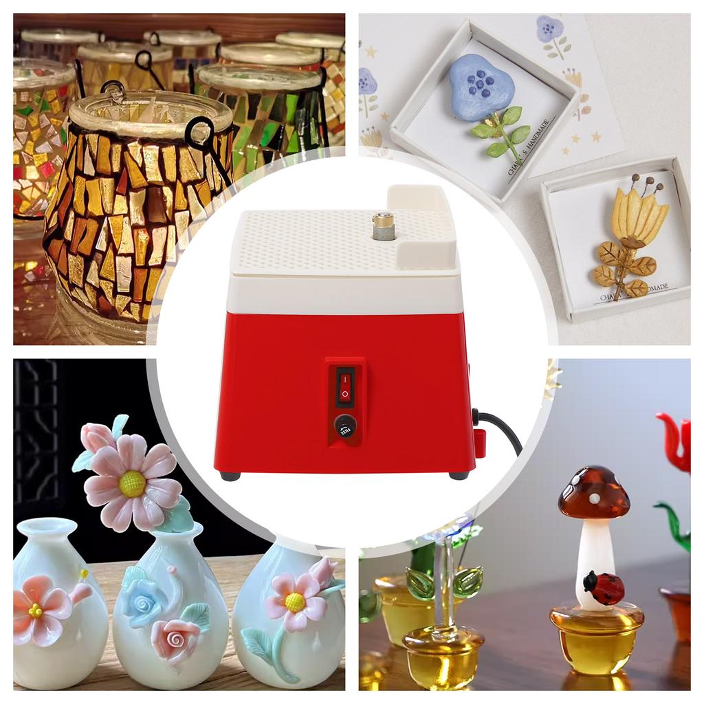 Edging Machine 65W 4200RPM Diamond Coated Grinding Head Automatic Water Feeding for Glass Ceramic DIY Handcrafts