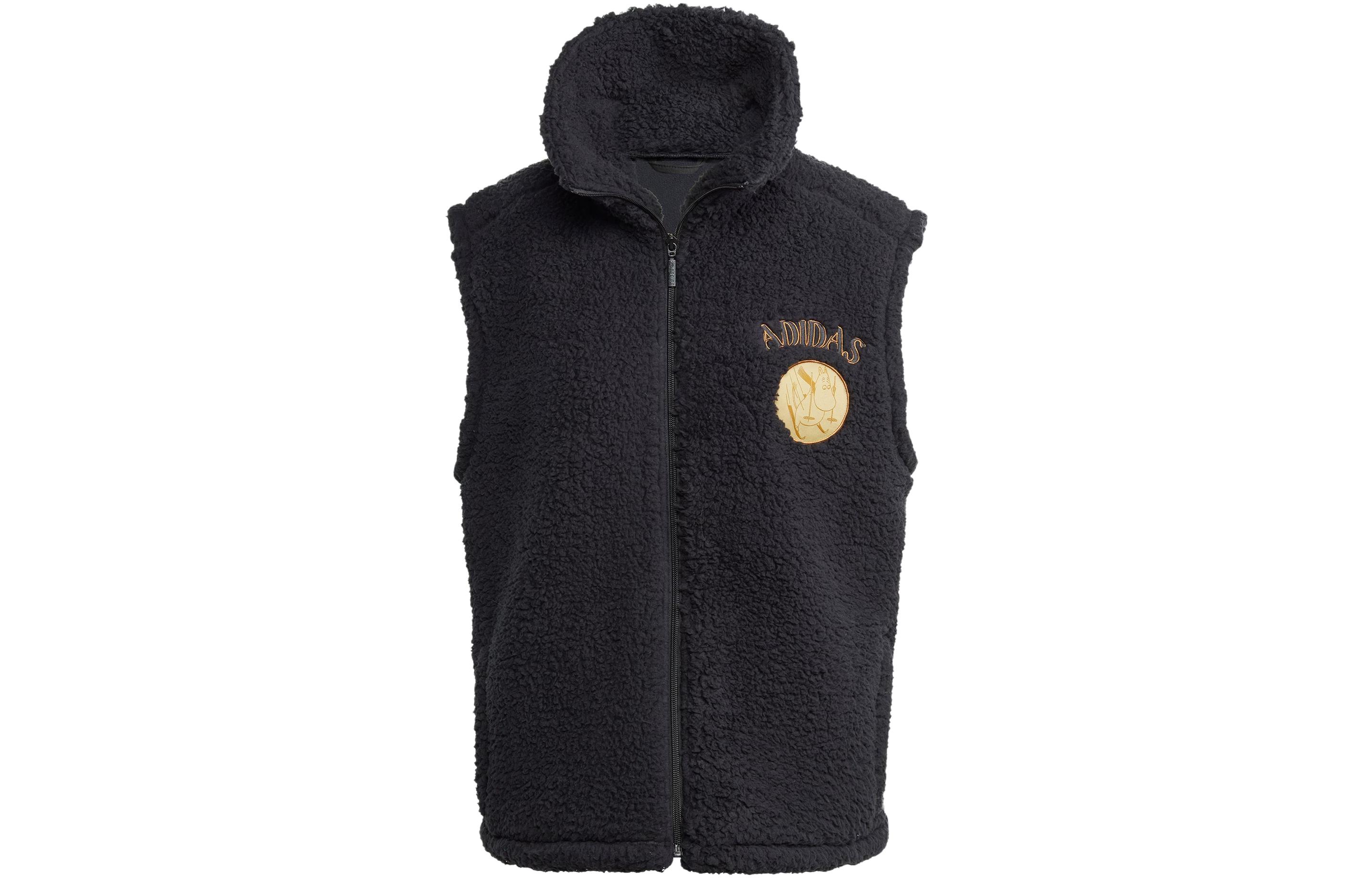 Adidas Originals MOOMIN Vests Women s Black Stand Collar Thickened And Fleece Lined Other II5706 L