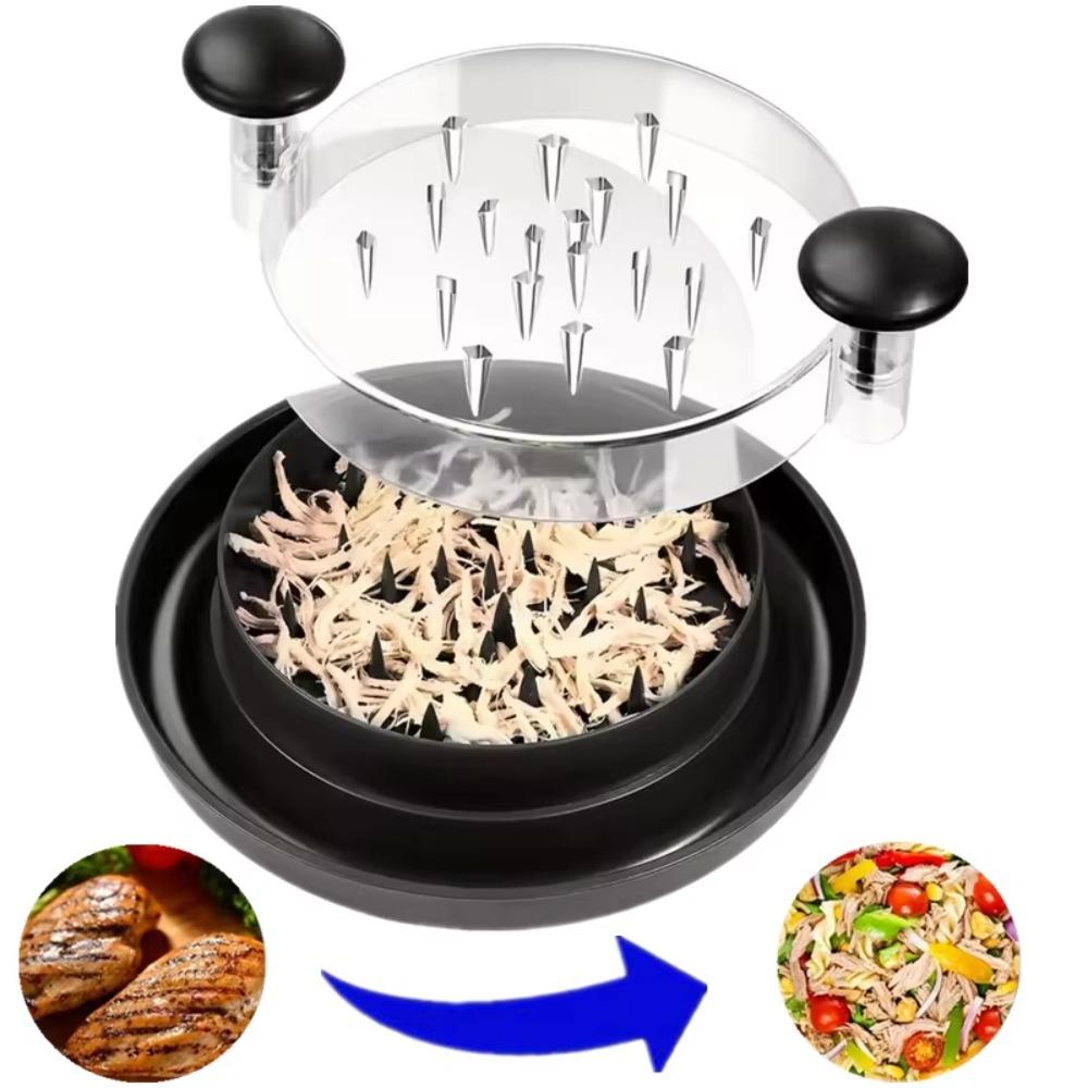 Visible Lid Chicken Shredder Tool Shredding Chicken Meat Breast Shredding Meat Shredding Machine Rotating Kitchen Tool
