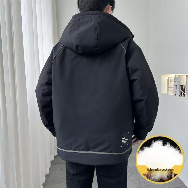 2025 Men's Hooded Winter Windbreaker Work Coat