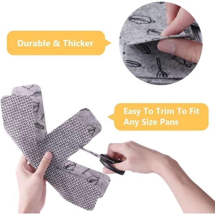 Protections pour poêles et casseroles,Protège-poêles en Feutre,Séparateur de Casseroles,pour poêles,Plats Multicolore SEPARATEUR